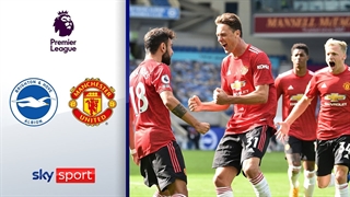 خلاصه بازی برایتون 2 - منچستریونایتد 3 از هفته سوم لیگ برتر انگلیس