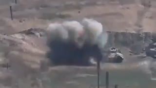 حمله نیروهای مسلح ارمنستان به تجهیزات نظامی آذربایجان