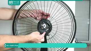 روش باز کردن قطعات موتوربرای تعمیر پنکه رومیزی