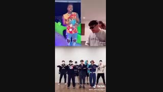 چالش بی تی اس با اهنگ Savage Love^^