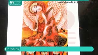 آموزش حرفه ای نقاشی طرح فرشته زیبا  بر روی شیشه