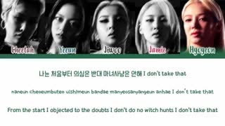 لیریک اهنگ Witch_ Jiwoo & Cheetah & Hyoyeon & Jamie & Yeeun
