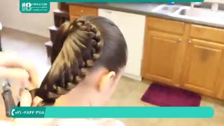 آموزش بافت مو مخصوص دختر بچه ها  | بافت مو مدل قلبی