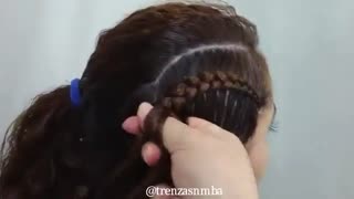 آموزش مدل مو دخترانه بافت جانبی زیبا- مومیس مرجع و مشاور مو