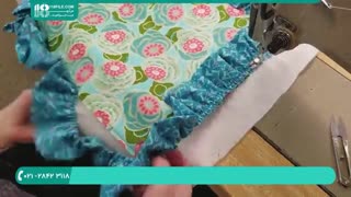 کاور مبل | طرز دوخت کوسن با لبه ی تورتوری برای تخت خواب و مبل