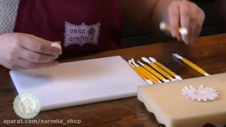 نحوه کاربا ابزار طراحی فوندانت در لوزم قنادی کیت کت