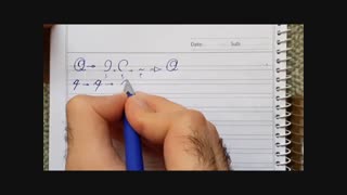 مجموعه آموزش خطاطی پیوسته انگلیسی (لاتین) - جلسه هفدهم