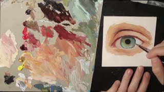 paint realistic eye