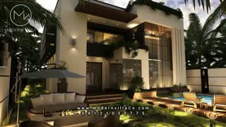 ویلا دوبلکس با طراحی مدرن و شیک