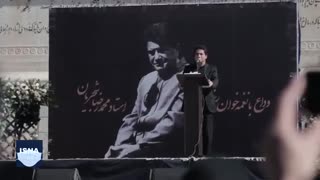 صحبت‌های همایون شجریان در مراسم خاکسپاری پدر