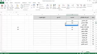 اعتبارسنجی ورود و نمایش داده ها در اکسل