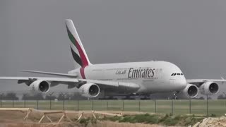 تیک آف زیبای هواپیمای a380