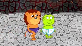 کارتون خانواده شیر _ اشعه ایکس شماره 8. برای نجات تمساح