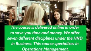 Distance Learning Idea  - HND Business Management