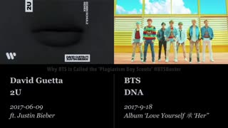 کپی برداری گروه بی تی اس از آهنگ های غربی