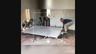 روش نصب اسلب کف ( گروه رامان استون)