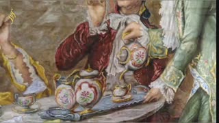 تابلو فرش دستباف عصرانه ونیز  -  مجموعه تابلو فرش ابری سردرود