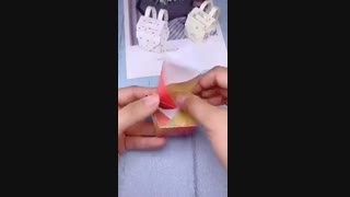 آموزش اوریگامی کوله پشتی