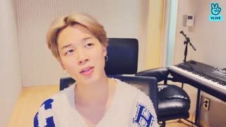 وی‌لایو جدید جیمین با زیرنویس فارسی . Jimin new "I'm Here" Vlive