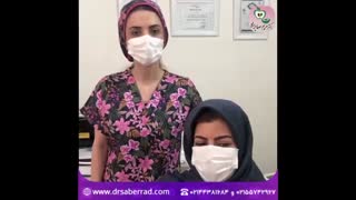 تزریق دو جلسه هیر فیلر و رضایت مراجعه کننده محترم