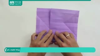 طرز ساخت مرحله ای اوریگامی عروس و داماد