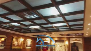 سقف کشسان پرینت ، اجرا شده در سرویس بهداشتی ، شرکت آسمانخانه خرّم فضا