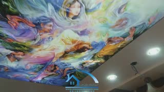 سقف کشسان پرینت ، اجرا شده در دفتر اداری ، شرکت آسمانخانه خرّم فضا