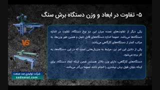 تفاوت دستگاه سنگبری کارگاهی و قابل حمل صدصنعت