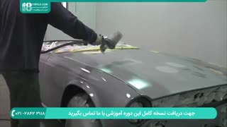 آموزش رنگ آمیزی بدنه خودرو با پیسوله به صورت کامل