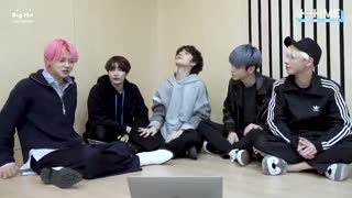 ریکشن TXT به موزیک ویدیو BLUE HOUR+زیرنویس فارسی