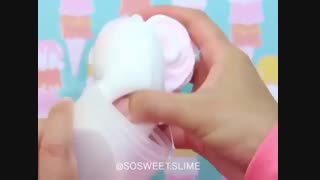 اسلایم صورتی کیوت و خوشکل