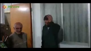 لحظه وداع شهید مدافع حرم سالخورده با خانواده