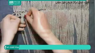 آموزش گام به گام بافت کیف مکرومه زنانه دوشی