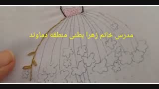 پوشاک هفتم گلدوزی گل ۴