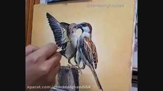 گذاشتن جزئیات در نقاشی رنگ و روغن