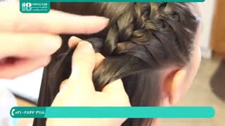 شیوه بافت مو تیغ ماهی همراه با بافت فرانسوی