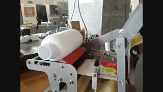 لیبل زن نیمه اتوماتیک مخصوص ظروف گرد