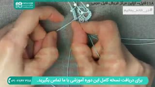 مکرومه بافی دستبند طرح موج دریا سه بعدی