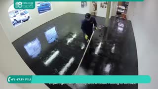 نحوه نصب کفپوش اپوکسی  موزاییکی زیبا و شیک