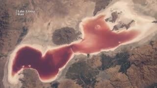 تصاویر شگفت‌انگیز از دریاچه ارومیه و دیگر نقاط مشهور جهان از فضا