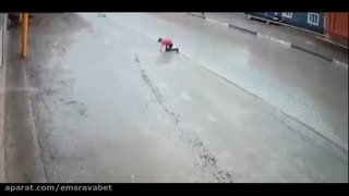حادثه عجیب!خداباهاش بود!