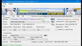 فیلم 26- پودمان دوم - تعیین محدوده آدرس برای Subnetting با  نرم افزار - صفحه ۵۵ - نصب و نگهداری تجهیزات شبکه و سخت افزار