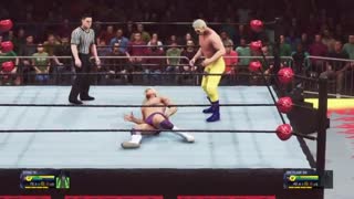 گیم پلی بازی 2k20 کشتی کج ( قدیمی ) : sting VS ric flair در WCW