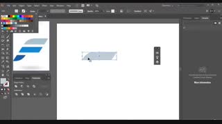 آموزش ایلاستریتور- طراحی آرم ساده