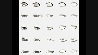 آموزش نقاشی انیمه (قسمت دوم) چشم