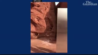 کشف شیء عجیب در بیابان یوتا