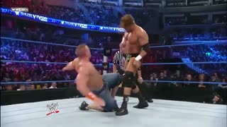 جان سینا در مقابل شاون مایکلز در مقابل تریپل اچ در سروایور سریز ۲۰۰۹