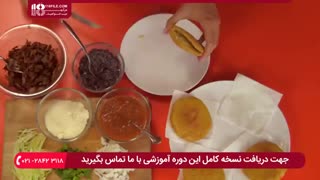 طرز پخت ساندویچ خوراک گوشت همراه با سبزیجات