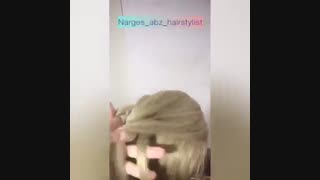 اموزش شنیون مو