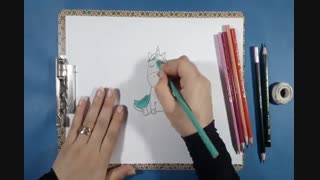 نقاشی اسب شاخدار